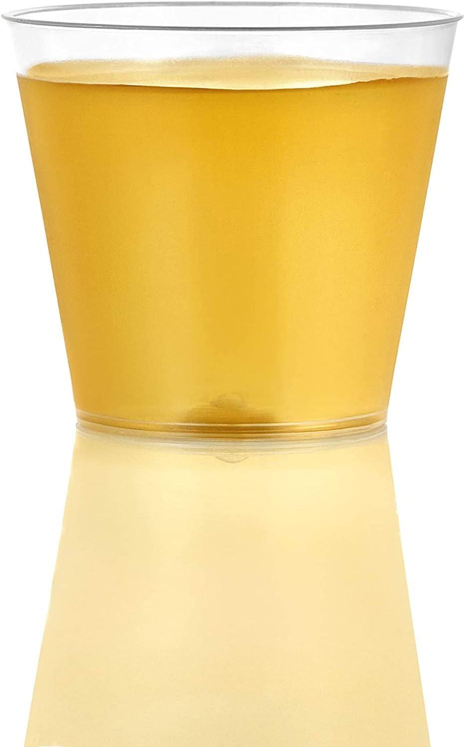 imageHanna K Signature Hard Plastic Tumblers 9 oz Party CupsOld Fashioned Glass 600 Count Drinking Glasses Crystal Clear2 oz 100 count